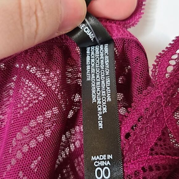 00X 10W Lace Front Clasp Bralette Racerback Torrid - Picture 5 of 8